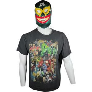 Marvel Large Streetwear Graphic Tee Black Regular Fit Modern